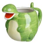 Casa si Gradina - Bucatarie si vesela - Cani si pahare - Cani si cesti - Cana decorativa ceramica verde cu model 3D dinozaur - Infinity.ro