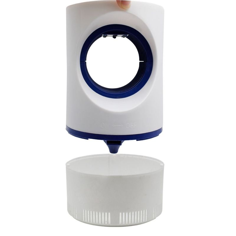 Market - Curatenie si intretinere casa - Produse menaj - Insecticide si capcane - Capcana electrica pentru insecte, 5V USB, Alb, 12x21cm - Infinity.ro