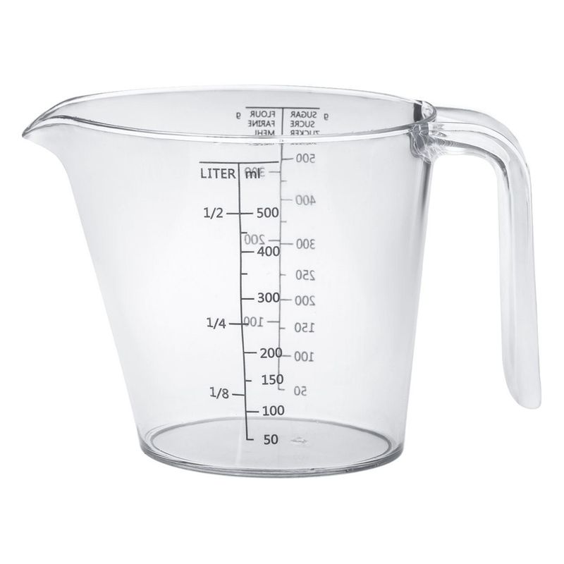 Casa si Gradina - Bucatarie si vesela - Ustensile bucatarie - Ustensile de masurat de bucatarie - Cana de masurare din plastic transparent, 500ml - Infinity.ro