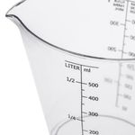 Casa si Gradina - Bucatarie si vesela - Ustensile bucatarie - Ustensile de masurat de bucatarie - Cana de masurare din plastic transparent, 500ml - Infinity.ro