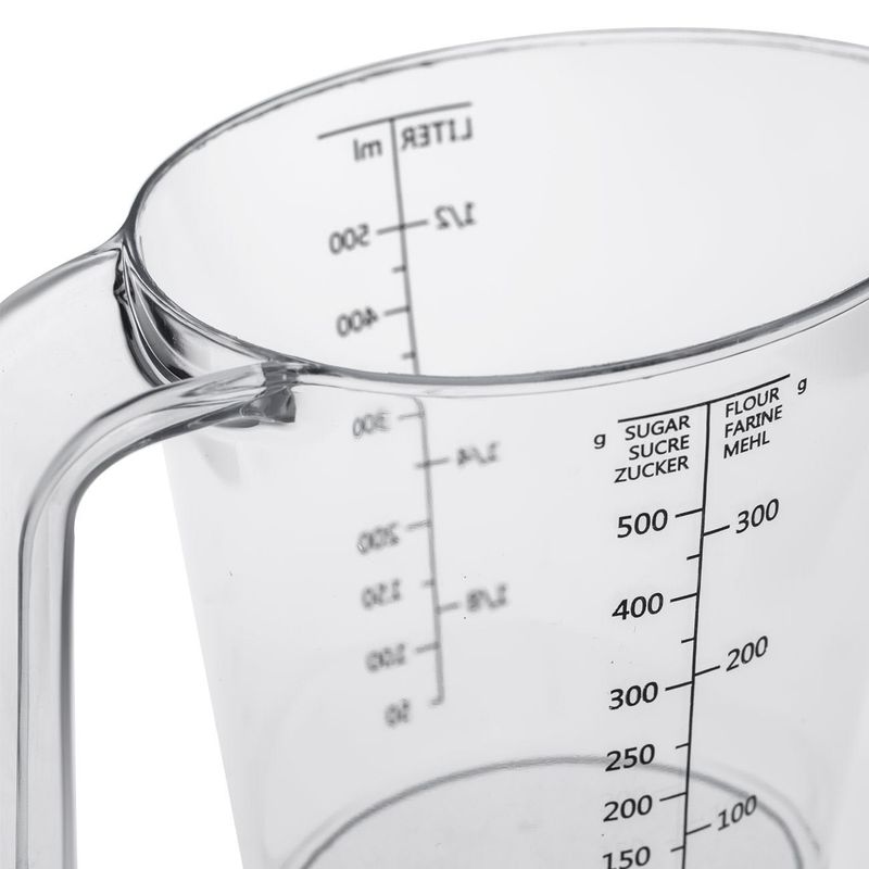 Casa si Gradina - Bucatarie si vesela - Ustensile bucatarie - Ustensile de masurat de bucatarie - Cana de masurare din plastic transparent, 500ml - Infinity.ro