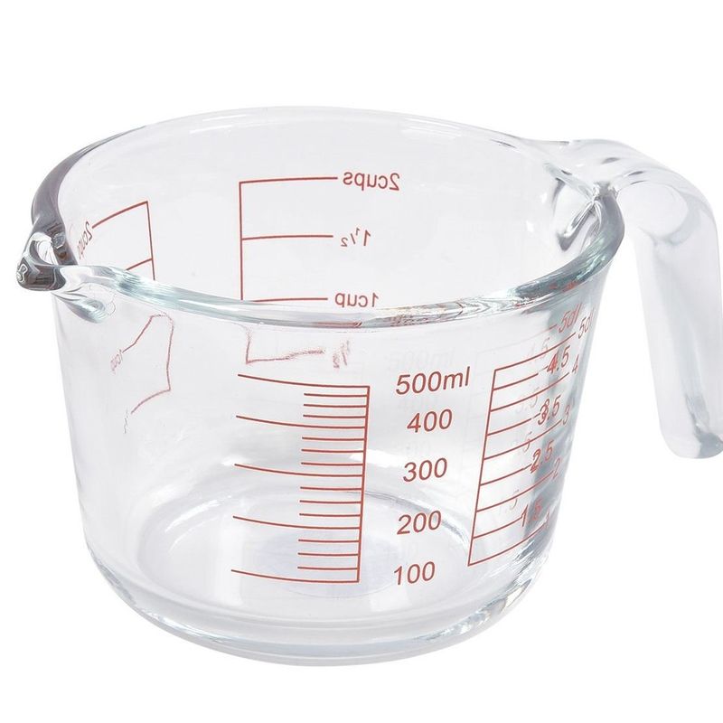 Casa si Gradina - Bucatarie si vesela - Ustensile bucatarie - Ustensile de masurat de bucatarie - Cana de masura din sticla, 500 ml, cu gradatii - Infinity.ro