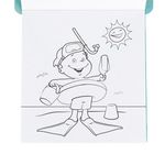 Carti si Birotica - Carti - Carti pentru copii - Carti de colorat - Carte de colorat cu apa, Model marin, 14x15cm, Include marker cu apa - Infinity.ro