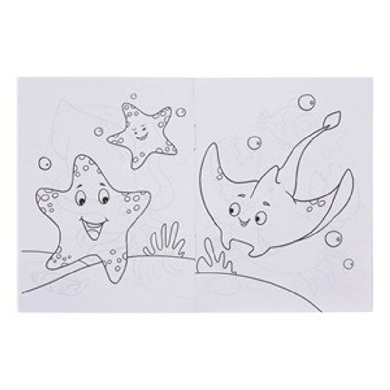 Carti si Birotica - Carti - Carti pentru copii - Carti de colorat - Carte de Colorat Mini cu Animale Marine, Format de Buzunar, Multicolor - Infinity.ro
