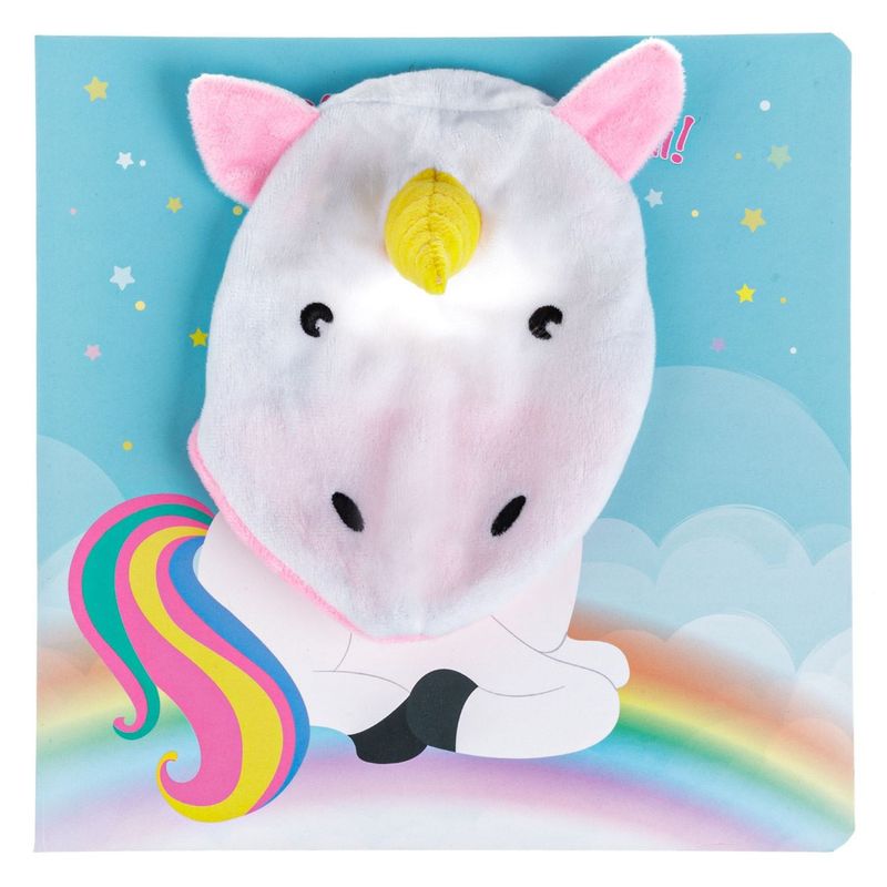 Carti si Birotica - Carti - Carti pentru copii - Basme si povesti - Carte cu poveste si figurina de plus, Unicorn, 22x22 cm - Infinity.ro