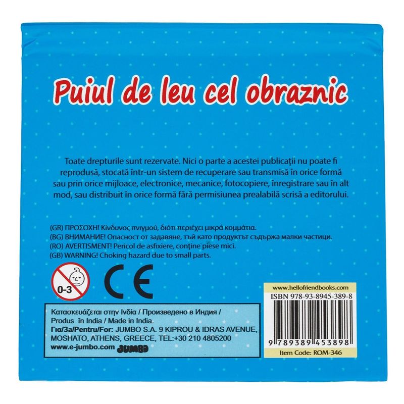 Carti si Birotica - Carti - Carti pentru copii - Basme si povesti - Carte Pop-Up cu Povestea Puiului de Leu, Multicolor - Infinity.ro