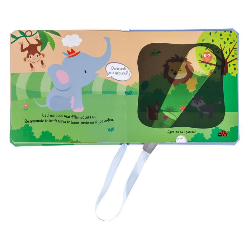 Carti si Birotica - Carti - Carti pentru copii - Basme si povesti - Carte de povesti interactiva cu lanterna magica, 16.5x16.5cm, Albastra - Infinity.ro