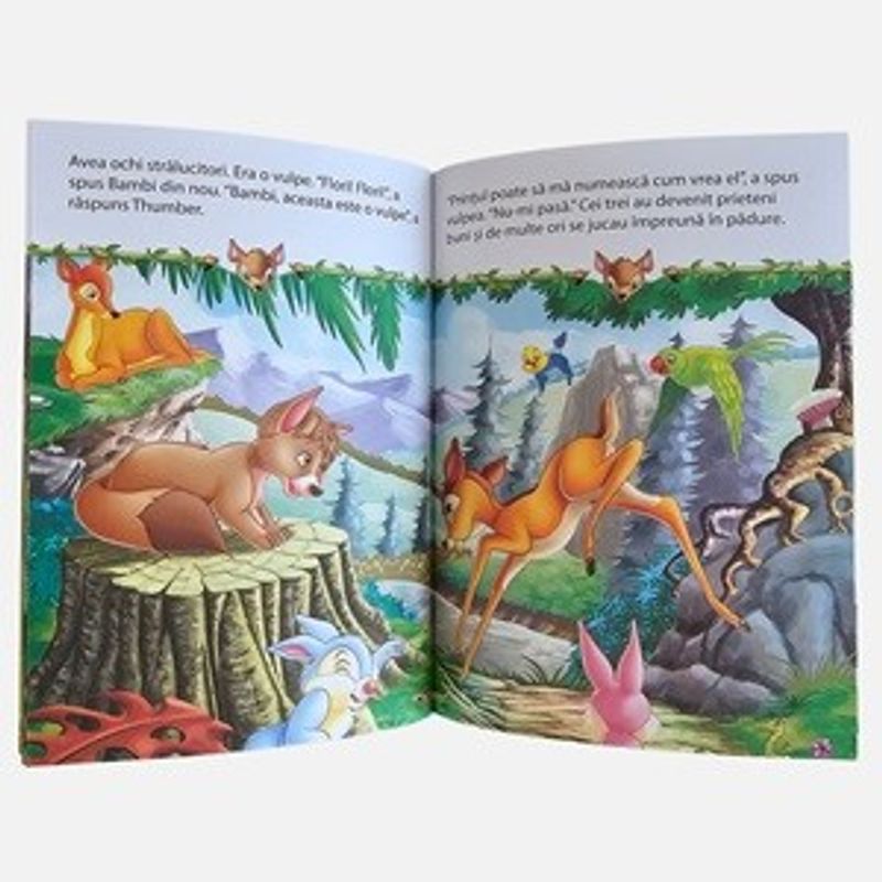Carti si Birotica - Carti - Carti pentru copii - Basme si povesti - Carte cu Glitter, Bambi, 12x16cm, 24 File - Infinity.ro