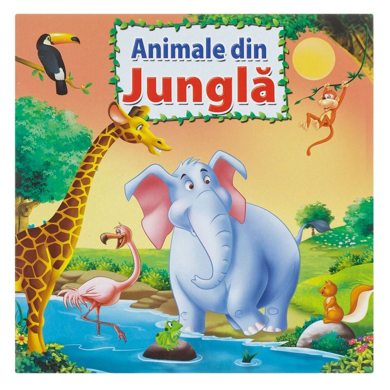 Carti si Birotica - Carti - Carti pentru copii - Basme si povesti - Carte pentru Copii, Animale din Jungla, 16 pagini, 30x23.5cm - Infinity.ro