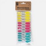 Market - Spalare si intretinere rufe - Uscatoare de rufe si accesorii - Carlige pentru rufe Softgrip, 3 culori, 8,5 cm, 12 buc - Infinity.ro