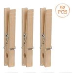 Market - Spalare si intretinere rufe - Uscatoare de rufe si accesorii - Carlige din Lemn pentru Rufe, 8,5 cm, 52 buc - Infinity.ro
