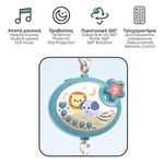 Jucarii, Copii si Bebe - Jucarii si jocuri - Jucarii bebelusi - Carusel patut - Carusel Muzical cu Proiector si Animale, Albastru - Infinity.ro