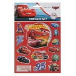 Casa si Gradina - Decoratiuni - Stickere decorative - Set Autocolante Cars, 200 buc, Multicolor, cu Sclipici - Infinity.ro