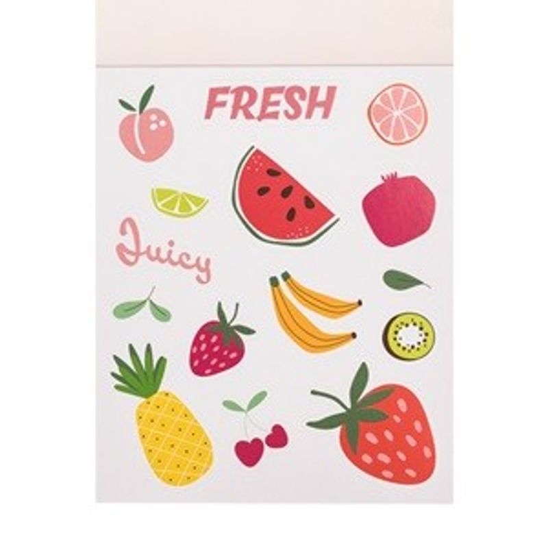 Casa si Gradina - Decoratiuni - Stickere decorative - Set Autocolante cu Fructe, 15 buc, Roz - Infinity.ro