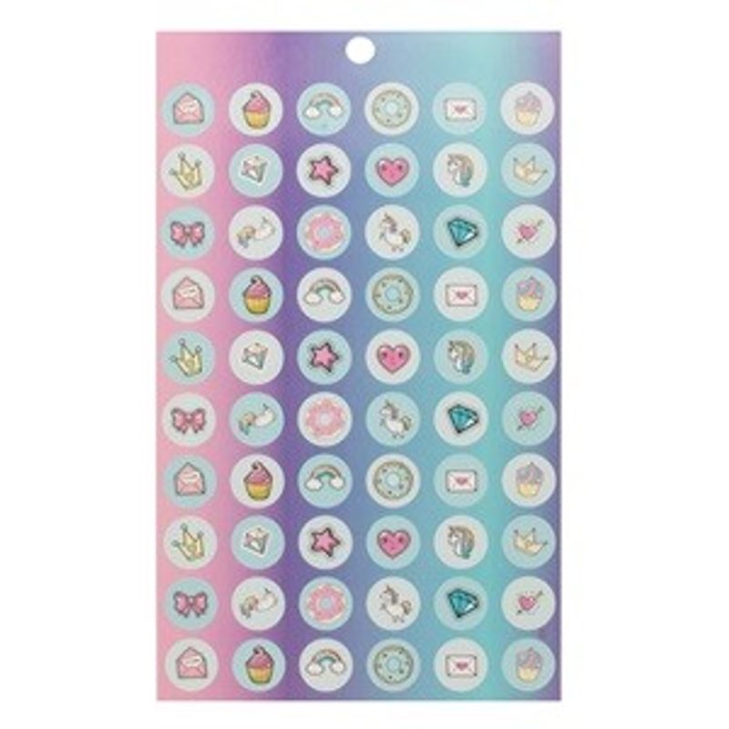 Casa si Gradina - Decoratiuni - Stickere decorative - Set Autocolante cu Unicorni, 6 File, Multicolor - Infinity.ro