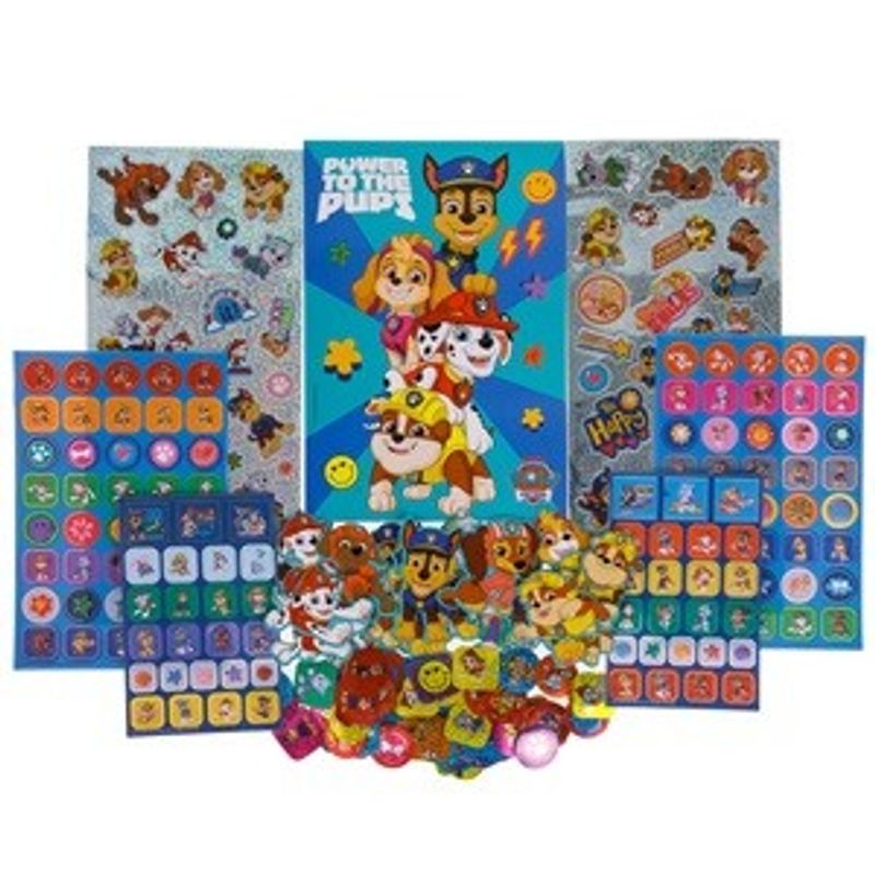Casa si Gradina - Decoratiuni - Stickere decorative - Set Autocolante cu Model Paw Patrol & Bloc - 500 buc, Multicolor - Infinity.ro