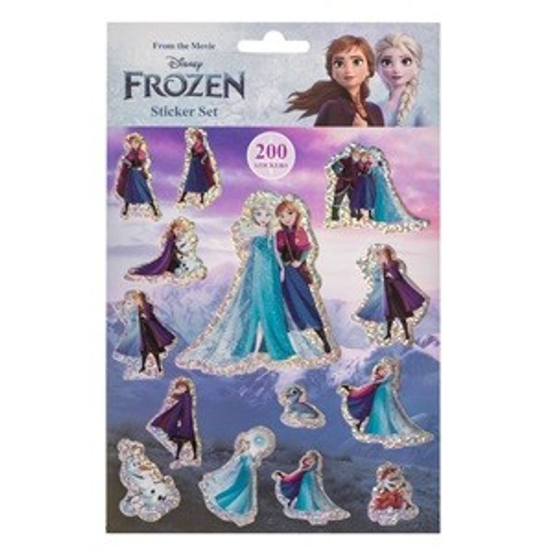 Casa si Gradina - Decoratiuni - Stickere decorative - Set Autocolante Frozen, 200 buc, 4 foi, Multicolor - Infinity.ro