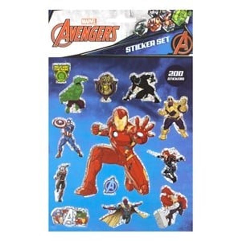 Casa si Gradina - Decoratiuni - Stickere decorative - Set Autocolante Multicolor cu Modele Avengers - 200 buc - Infinity.ro