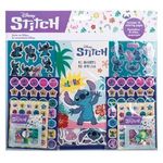 Casa si Gradina - Decoratiuni - Stickere decorative - Set Autocolante si Bloc de Desen cu Personaje Lilo & Stitch, 500 buc - Infinity.ro