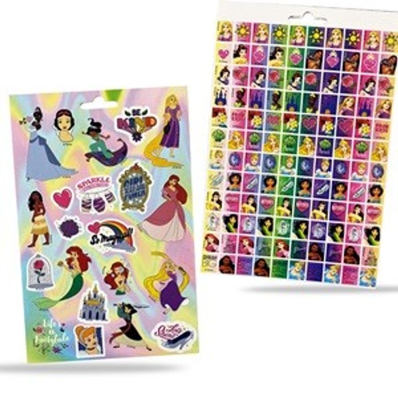 Casa si Gradina - Decoratiuni - Stickere decorative - Set Autocolante Printese, 200 buc, Multicolor, cu Efect Glitter - Infinity.ro