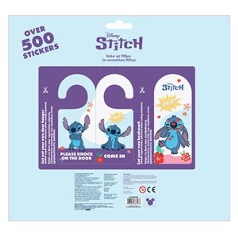 Casa si Gradina - Decoratiuni - Stickere decorative - Set Autocolante si Bloc de Desen cu Personaje Lilo & Stitch, 500 buc - Infinity.ro