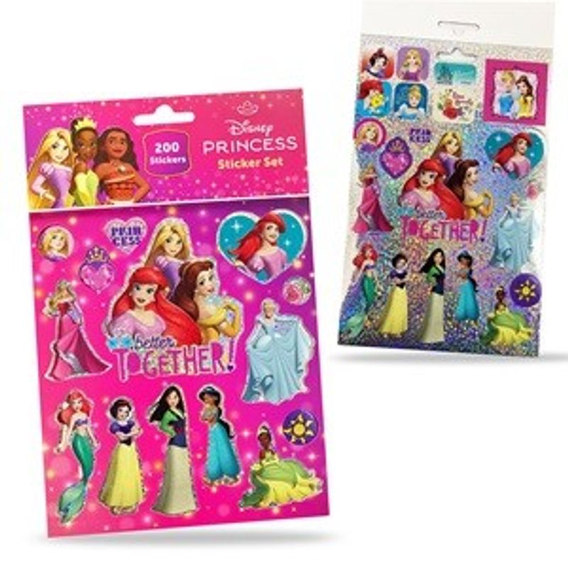 Casa si Gradina - Decoratiuni - Stickere decorative - Set Autocolante Printese, 200 buc, Multicolor, cu Efect Glitter - Infinity.ro