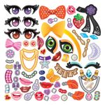 Casa si Gradina - Decoratiuni - Stickere decorative - Set Autocolante Reutilizabile cu 4 Fete si 149 Accesorii, Multicolor - Infinity.ro