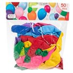 Casa si Gradina - Decoratiuni - Decoratiuni petrecere - Baloane - Set Baloane Colorate de Petrecere Multicolor 30cm - 50 buc - Infinity.ro