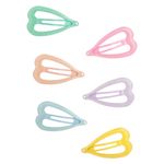 Fashion, accesorii si bijuterii - Copii - Accesorii copii - Accesorii pentru par copii - Set Clame Metalice Inimi Pastel cu Glitter pentru Copii - Infinity.ro