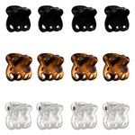 Fashion, accesorii si bijuterii - Copii - Accesorii copii - Accesorii pentru par copii - Set Clame de Par pentru Femei - Negru, Maro, Transparent - Infinity.ro