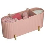 Ingrijire personala si Cosmetice - Machiaj - Aplicatoare si pensule machiaj - Set Beauty cu Betisoare Igienice, Dischete Demachiante si Bureti de Machiaj, Roz, 21x7x9 cm - Infinity.ro