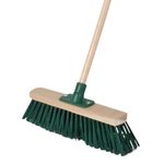 Market - Curatenie si intretinere casa - Produse menaj - Maturi si farase - Matura de gradina, cu coada din lemn, ProGarden, culoare verde, 120 cm - Infinity.ro