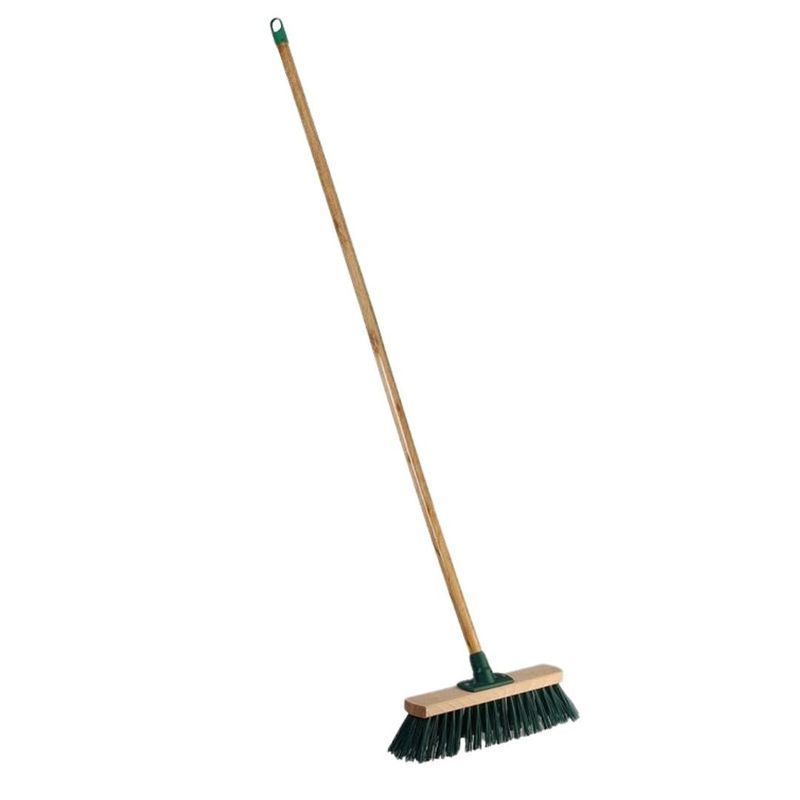 Market - Curatenie si intretinere casa - Produse menaj - Maturi si farase - Matura de gradina, cu coada din lemn, ProGarden, culoare verde, 120 cm - Infinity.ro