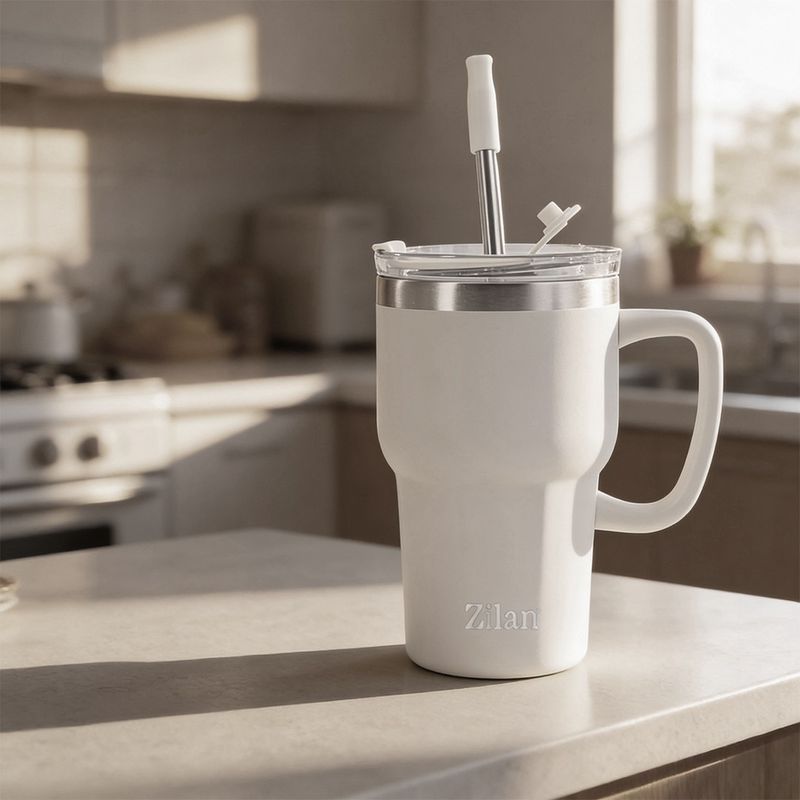 Casa si Gradina - Bucatarie si vesela - Accesorii bar - Termosuri si Cani termos - Termos pentru cafea Zilan ZLN5229, 600 ml, inox 304, pastreaza bauturile reci 12 ore si calde 6 ore - Infinity.ro