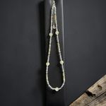 Fashion, accesorii si bijuterii - Femei - Bijuterii femei - Coliere femei - Colier elegant Alba din cristale fatetate de Labradorit si Citrin cu argint 925 placat cu aur - Infinity.ro