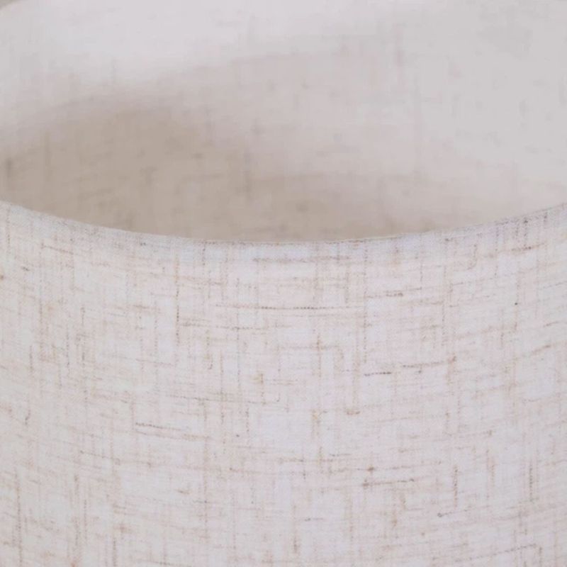 Casa si Gradina - Corpuri si surse de iluminat - Veioze si lampi - Veioze - Lampa de masa decorativa cu abajur textil si baza efect lemn, E27, 18x29.5 cm - Infinity.ro