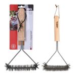 Casa si Gradina - Gradina si terasa - Gratare si accesorii - Accesorii gratare - Perie pentru curatarea gratarului, forma triunghiulara, peri metalici rezistenti, maner din lemn, BBQ - Infinity.ro