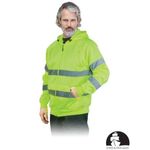 Casa si Gradina - Constructii - Echipamente de lucru - Imbracaminte protectia muncii - Hanorac reflectorizant cu fermoar  si gluga LH-AMSEL M Verde Deschis - Infinity.ro