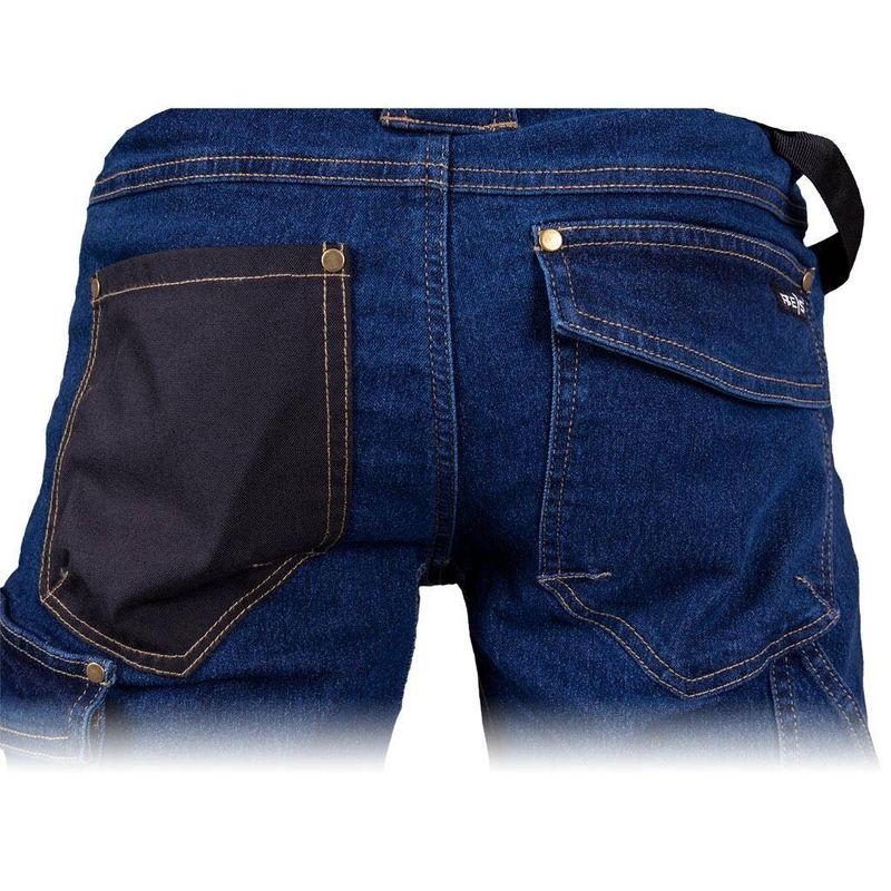 Casa si Gradina - Constructii - Echipamente de lucru - Imbracaminte protectia muncii - JEANS303-TS Pantaloni  scurti de protectie din denim Bleumarin XXXL - Infinity.ro