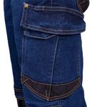 Casa si Gradina - Constructii - Echipamente de lucru - Imbracaminte protectia muncii - JEANS303-TS Pantaloni  scurti de protectie din denim Bleumarin XXXL - Infinity.ro