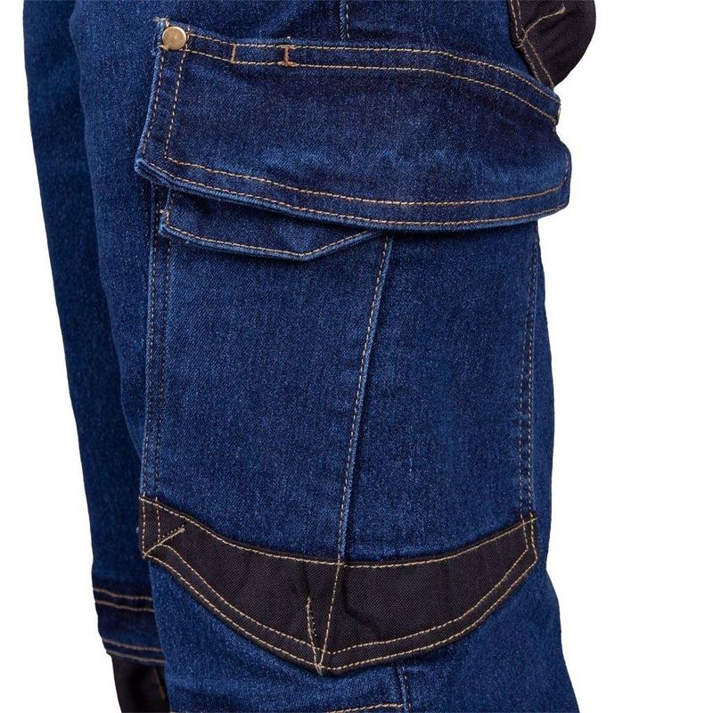 Casa si Gradina - Constructii - Echipamente de lucru - Imbracaminte protectia muncii - JEANS303-TS Pantaloni  scurti de protectie din denim Bleumarin XXXL - Infinity.ro