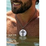 Fashion, accesorii si bijuterii - Barbati - Bijuterii barbati - Lanturi si pandantive barbati - Colier Latin Cross, in cutie cadou, design simplist, bijuterie barbati CLCS - Infinity.ro