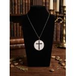 Fashion, accesorii si bijuterii - Barbati - Bijuterii barbati - Lanturi si pandantive barbati - Colier Latin Cross, in cutie cadou, design simplist, bijuterie barbati CLCS - Infinity.ro