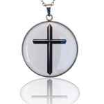 Fashion, accesorii si bijuterii - Barbati - Bijuterii barbati - Lanturi si pandantive barbati - Colier Latin Cross, in cutie cadou, design simplist, bijuterie barbati CLCS - Infinity.ro