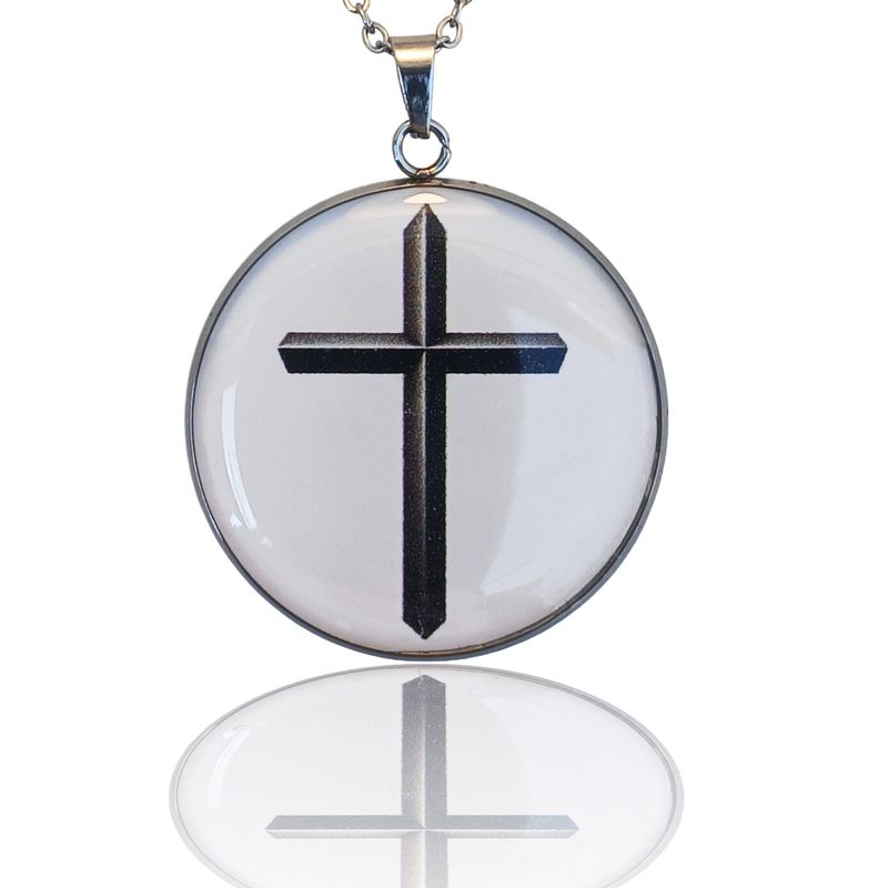 Fashion, accesorii si bijuterii - Barbati - Bijuterii barbati - Lanturi si pandantive barbati - Colier Latin Cross, in cutie cadou, design simplist, bijuterie barbati CLCS - Infinity.ro