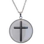 Fashion, accesorii si bijuterii - Barbati - Bijuterii barbati - Lanturi si pandantive barbati - Colier Latin Cross, in cutie cadou, design simplist, bijuterie barbati CLCS - Infinity.ro