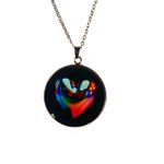 Fashion, accesorii si bijuterii - Femei - Bijuterii femei - Coliere femei - Colier Spectrum Heart, in cutie cadou, design contrastant, bijuterie dama CLN25 - Infinity.ro