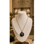 Fashion, accesorii si bijuterii - Femei - Bijuterii femei - Coliere femei - Colier Spectrum Heart, in cutie cadou, design contrastant, bijuterie dama CLN25 - Infinity.ro
