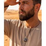 Fashion, accesorii si bijuterii - Barbati - Bijuterii barbati - Lanturi si pandantive barbati - Colier in caligrafie araba, Quwwa(putere), in cutie cadou, design oriental, bijuterie barbati CLQP - Infinity.ro