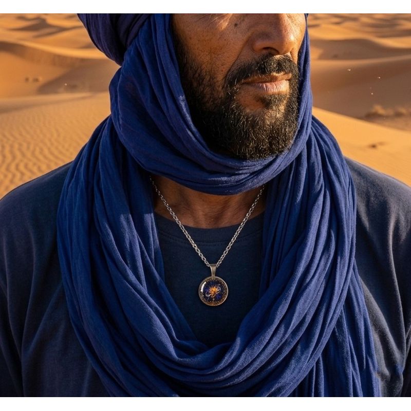 Fashion, accesorii si bijuterii - Barbati - Bijuterii barbati - Lanturi si pandantive barbati - Colier in caligrafie araba, Quwwa(putere), in cutie cadou, design oriental, bijuterie barbati CLQP - Infinity.ro